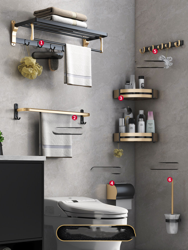 Space Aluminium Badezimmerregal Wandbehang Handtuchhalter