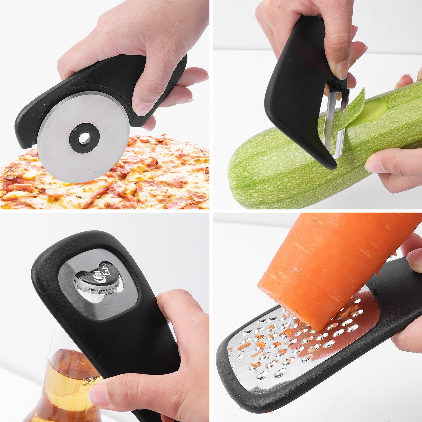 Stackable Kitchen Tools - 6 Useful Gadgets in one Set