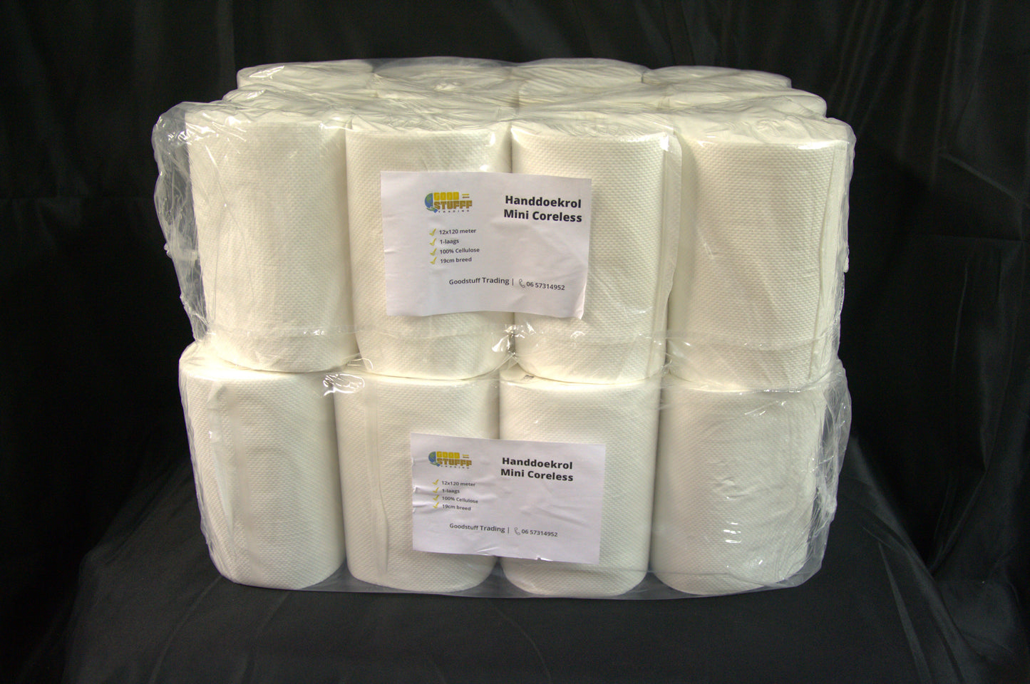 Handtuchrolle Mini Coreless: 1 Schicht | 100 % Zellulose