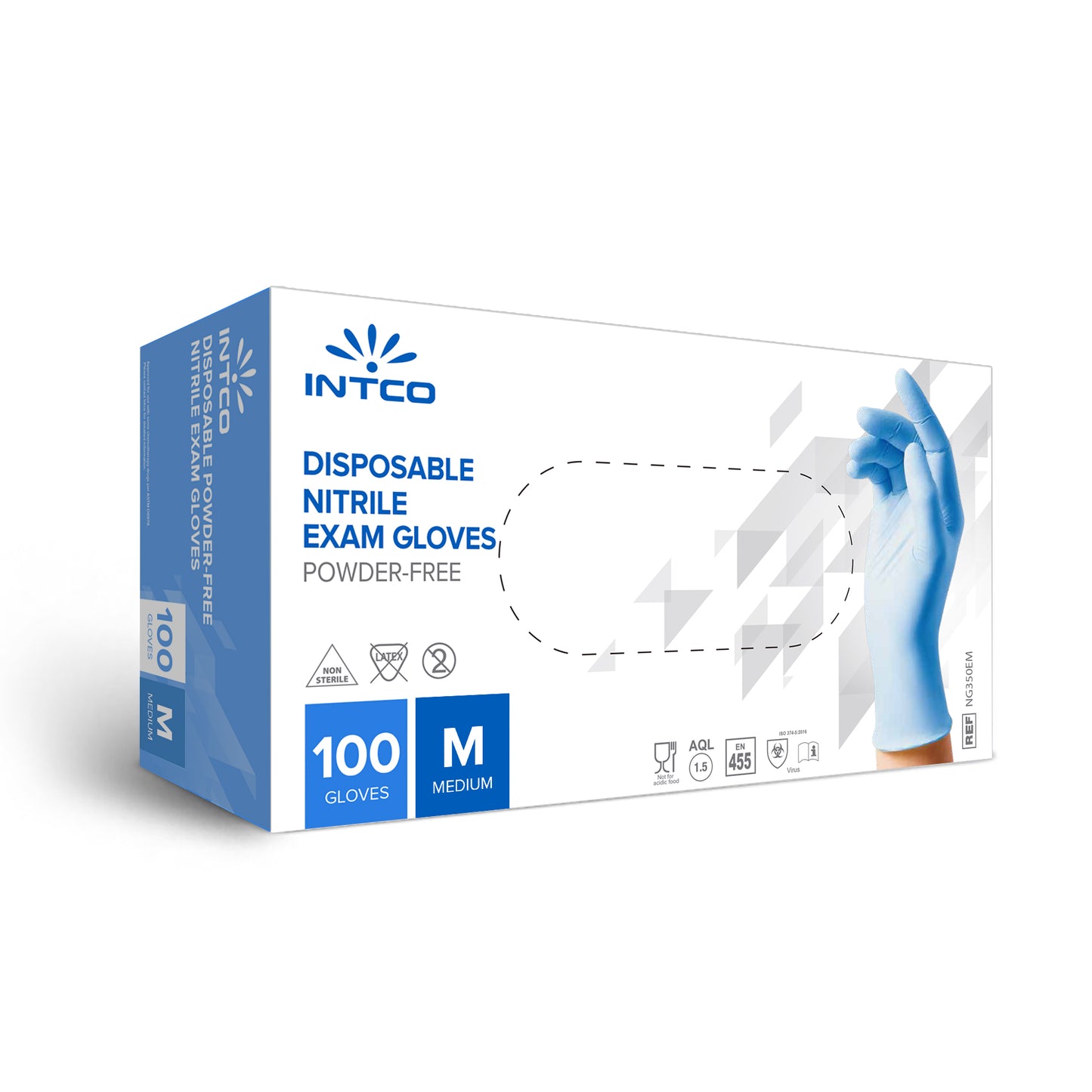 Intco Nitril Handschoenen : Blauw | 100 stuks per doosje