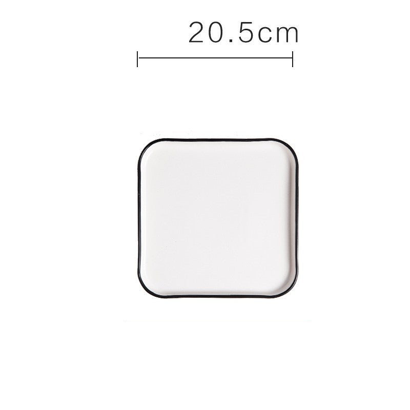 Einfacher Westernteller aus Keramik