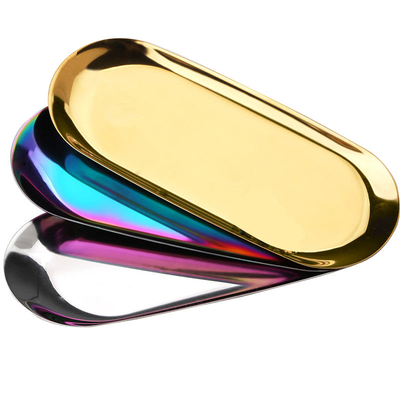 Table jewelry storage plate dessert cake plate tray