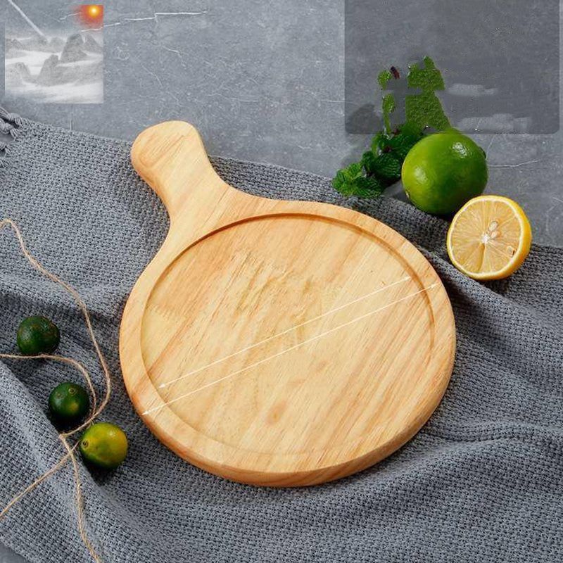 Pizza Sushi Steak Plate Logo Oak Plate