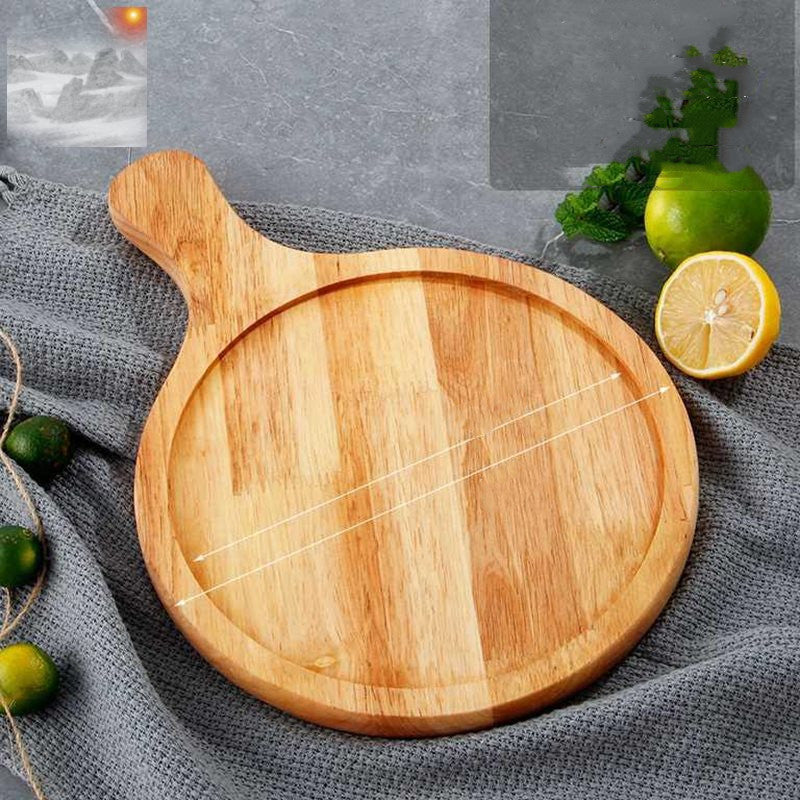 Pizza Sushi Steak Plate Logo Oak Plate