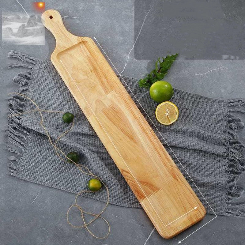 Pizza Sushi Steak Plate Logo Oak Plate