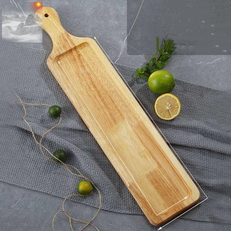 Pizza Sushi Steak Plate Logo Oak Plate