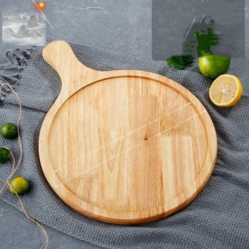 Pizza Sushi Steak Plate Logo Oak Plate