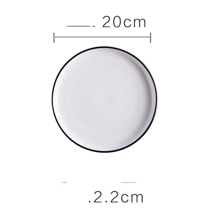 Einfacher Westernteller aus Keramik