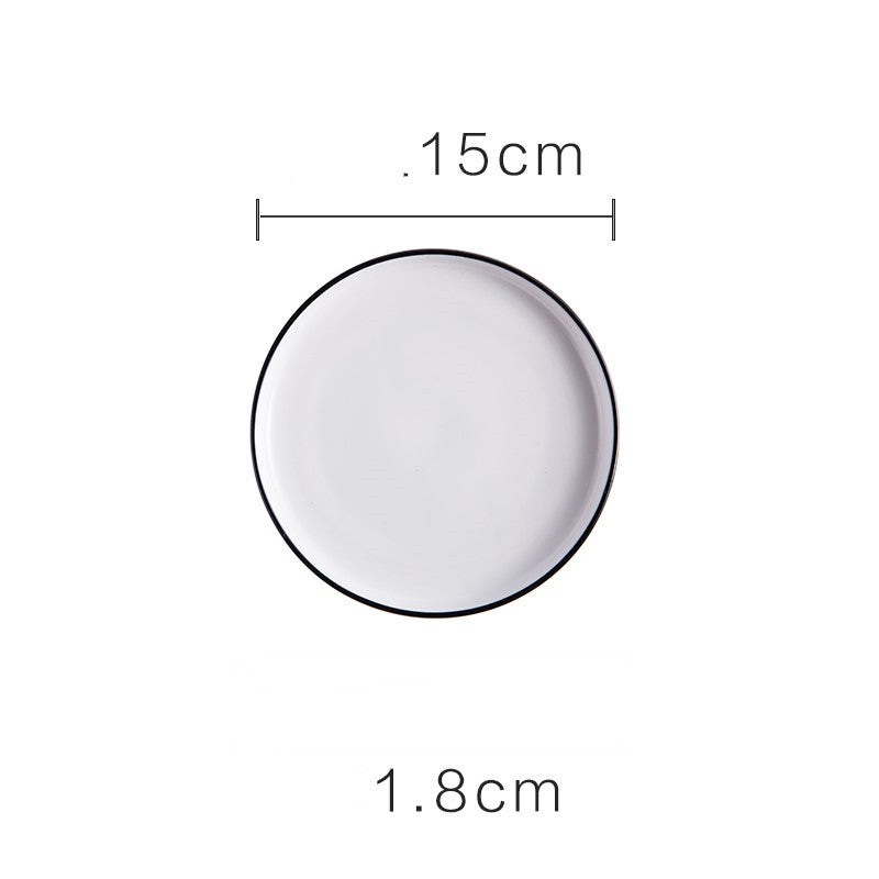 Einfacher Westernteller aus Keramik