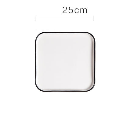 Einfacher Westernteller aus Keramik