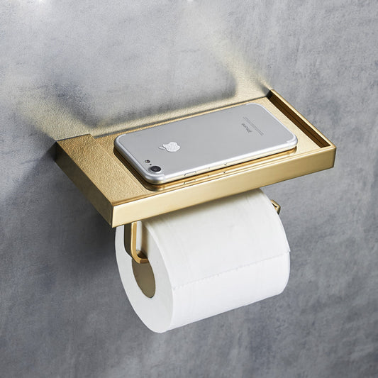 Toilet Paper holder with phone holder