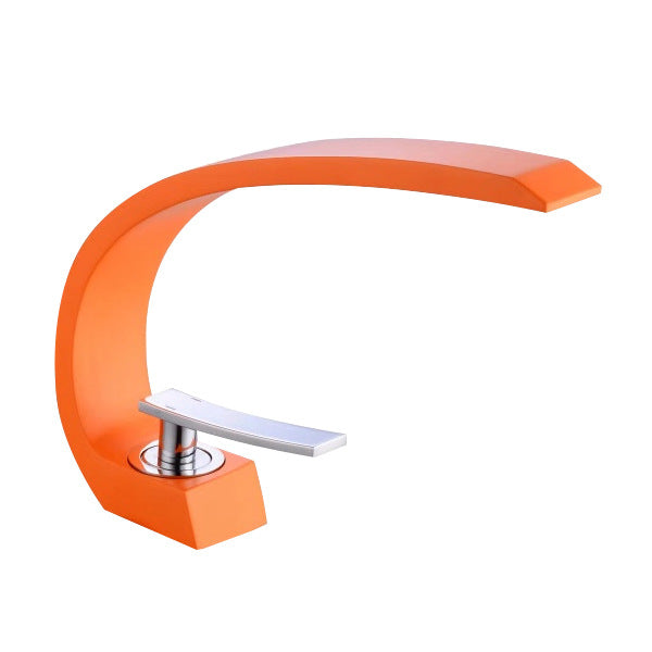 Noordse koperen warm- en koudwaterkraan voor wastafel