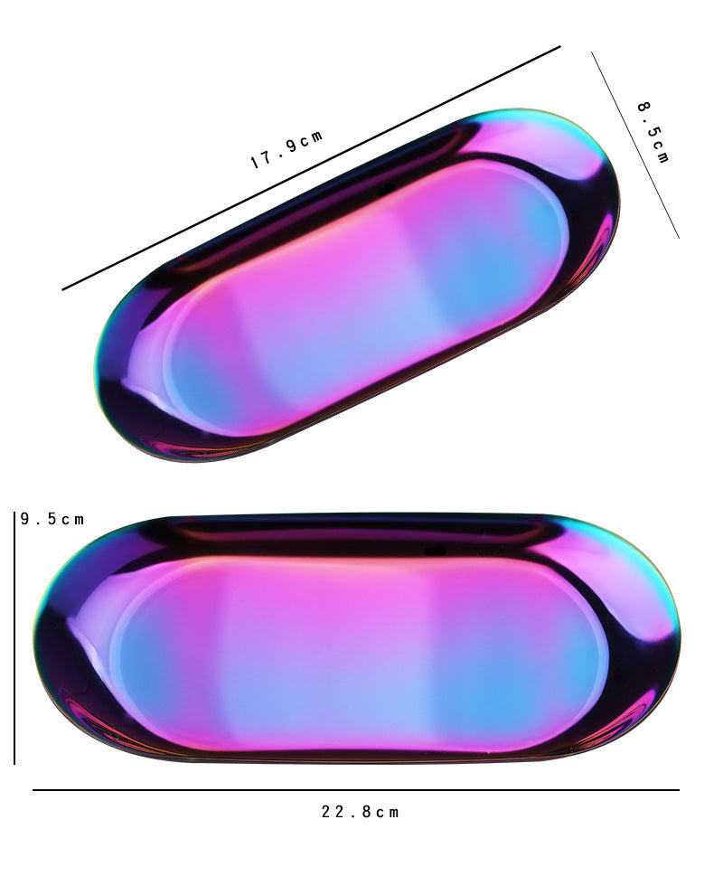 Table jewelry storage plate dessert cake plate tray