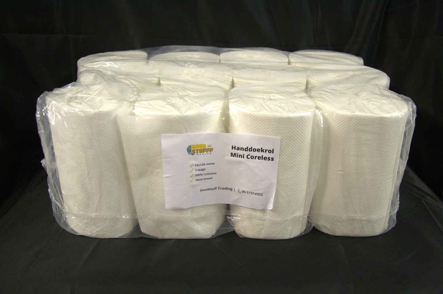 Handtuchrolle Mini Coreless: 1 Schicht | 100 % Zellulose