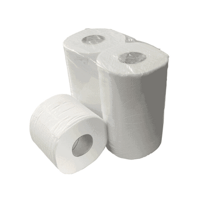 Toilet paper de Luxe 2-Ply: 10 Packs x 4 rolls 400 Sheets per bale