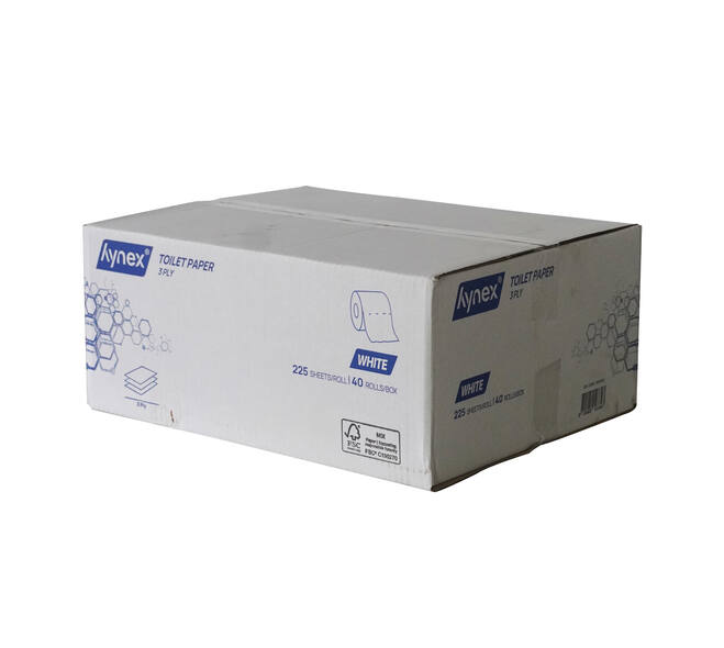 Toilet paper de Luxe 2-Layer: 4 rolls 400 sheets per pack