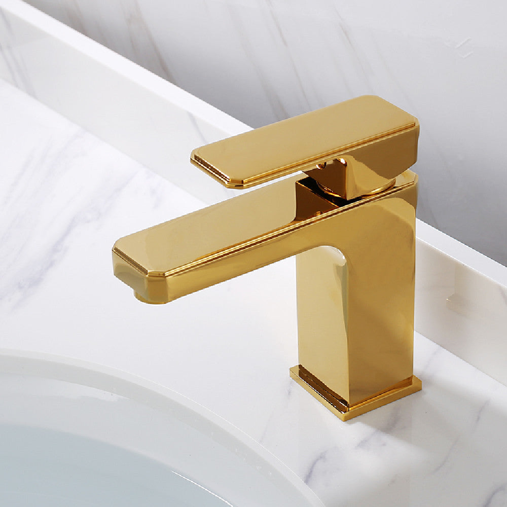 Nordic copper gold basin tap 