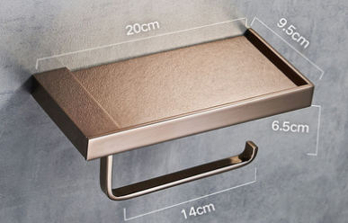 Toilettenpapierhalter mit Telefonhalter