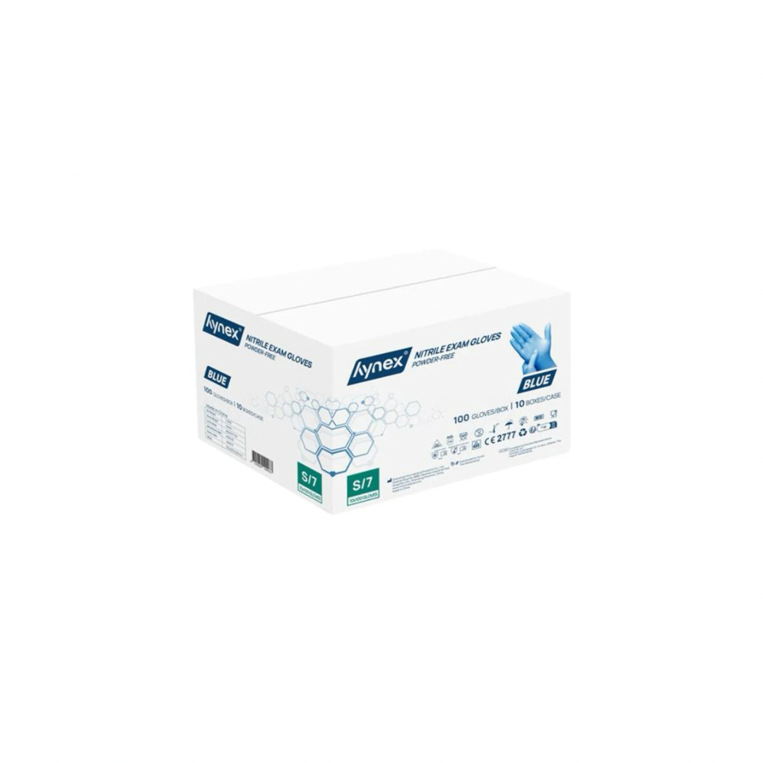 Hynex Nitril Handschoenen : Blauw | Per doos 10 x 100 stuks