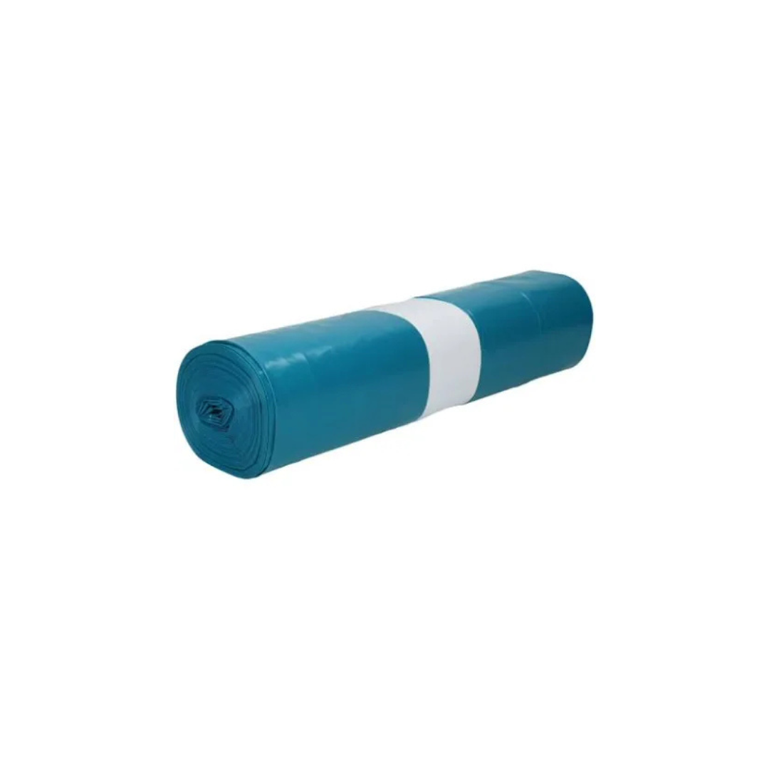 Afvalzakken : Blauw | 240 liter | 65 / 25 x 140 cm, | 10 rollen x 10 zakken